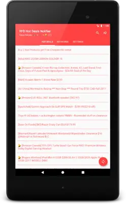 RFD Hot Deals Notifier android App screenshot 2